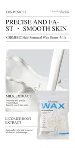 Detailed info on KORMESIC milk hair removal wax beans with soothing licorice root