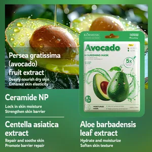 KORMESIC Avocado Voedend Gezichtsmasker met Ceramide en Aloë extract voor huidherstel