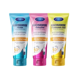 Lotion sérum blanchissante corps KORMESIC niacinamide SPF 50 protection solaire