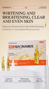 KORMESIC Facial Serum Ampoules with Vitamin C and Niacinamide for skin brightening.