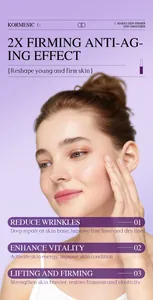 Detail of KORMESIC Peptide Retinol Facial Serum for firming and anti-aging skin care.