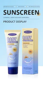 KORMESIC Baby Face and Body Sunscreen SPF 50+ lotion tube and outer packaging box