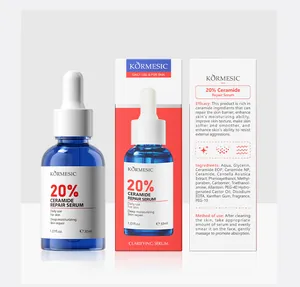 KORMESIC 20% Ceramid Reparatur Gesichtsserum mit Verpackung und Inhaltsstoffen