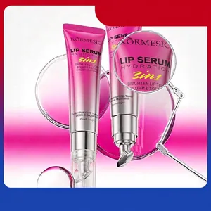 Sérum Lèvres KORMESIC 3-en-1 Saveur Mojito Pêche Baume Hydratant À la Vitamine E Repulpant Lissant Soin Quotidien Tube