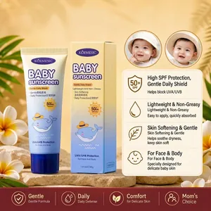 KORMESIC Baby And Kids Face Body Sunscreen Lotion SPF 50 PA High Protection Moisturizing Sunblock Cream For Toddler Outdoor Use