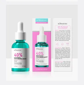 KORMESIC 40 % Panthenol feuchtigkeitsspendendes Serum-Set mit Flasche und Inhaltsstoffen
