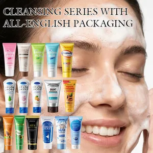 KORMESIC Facial Cleanser Moisturizing Gentle Deep Cleansing Face Wash For All Skin Types Sakura Aloe Papaya Milk Cleanser