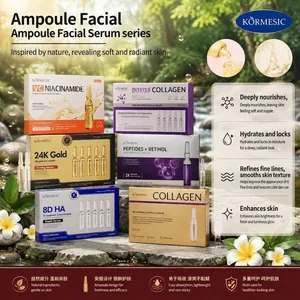 KORMESIC Facial Serum Ampoule Set Vitamin C Niacinamide Whitening Brightening Collagen Anti Wrinkle Face Repair Essence