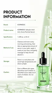 Λεπτομερείς προδιαγραφές προϊόντος KORMESIC Salicylic Acid Anti-Acne Serum 35ml