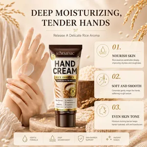 KORMESIC rice essence hand cream for deep moisturizing and skin barrier support nourishment