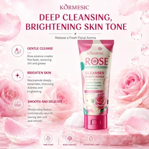 KORMESIC Rose Brightening Καθαριστικό Προσώπου με Νιασιναμίδη 100g για καθαρισμό