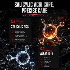 Limpiador facial KORMESIC de barro volcánico para hombres con ácido salicílico