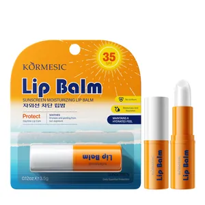 Professional KORMESIC SPF 35 moisturizing lip balm with sun protection and retail blister pack