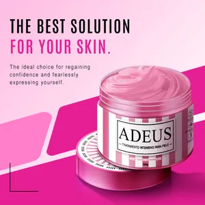 Adeus multifunctional heating body cream in 300g pink jar for intensive skin care
