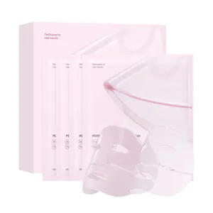 Masque Facial de Nuit au Collagène Rose Hydratation Profonde Anti Rides Raffermissant Réducteur de Pores Masque Gelée Avec PDRN Niacinamide