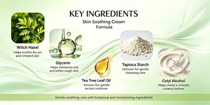 Detailed overview showing key ingredients of the gentle skin soothing intertrigo cream formula