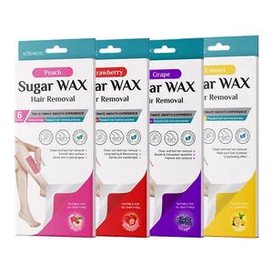 Professional KORMESIC fruit scented hair removal wax strips set for smooth skin hair removal