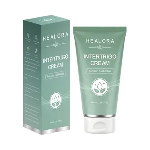 Detailed view of Healora Intertrigo Cream with box, 2 oz soothing cream for skin folds.