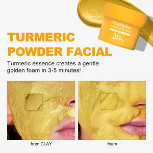 Maschera alle bolle di curcuma per illuminare e purificare la pelle