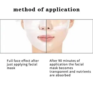 Deep Collagen Anti-Falten-Maske zeigt transparenten Effekt nach 90 Minuten Anwendung