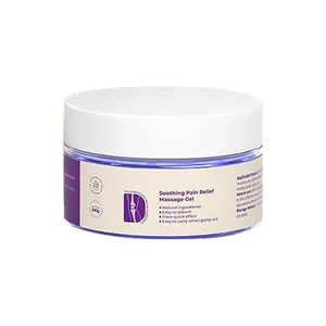 Soothing pain relief massage gel for joint comfort in 100g white lid jar container