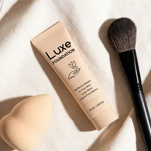 Luxe Kleurveranderende Foundation Vloeibaar SPF50 Langdurig Ademend Hydraterend Concealer Foundation Stick Met Penseel