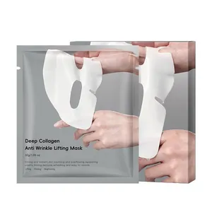 Masque facial professionnel Deep Collagen anti-rides et liftant avec boîte argentée