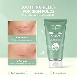 Healora intertrigo cream for skin folds with before and after irritation relief results