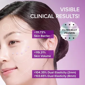 Clinical results of Spicule Collagen PDRN Cream demonstrated on Asian model face