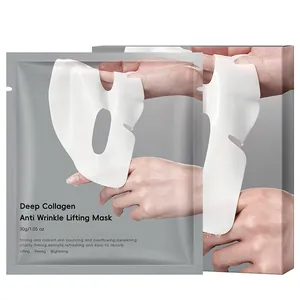 Deep Collagen anti-wrinkle and lifting face mask in a split design for skin firming