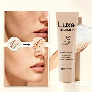 Langdurige kleurveranderende vloeibare foundation SPF50 voor een egale huid dekking