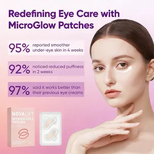 Professionelle NovaLift Mikronadel Augenpads gegen Augenringe und Schwellungen mit Serum