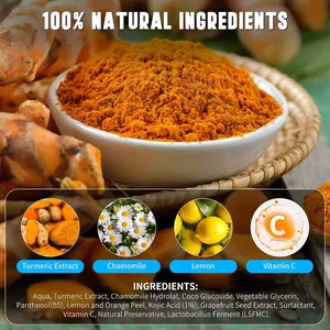 Detaillierte Inhaltsstoffliste der Turmeric Kojic Acid Reinigungspads mit Extrakten