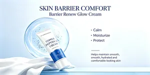 Copper Peptide 12 Cream for skin barrier repair, moisturizing glow for smooth skin.