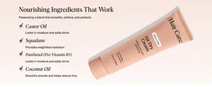 Detailed list of nourishing ingredients for Air Dry Cream featuring Castor Oil and Squalane