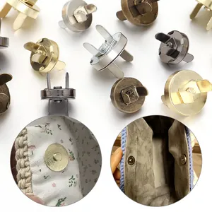 Bouton Pression Magnétique en Fer Fort Boucle en Métal Pour Portefeuille Sac à Main Manteau Vêtements Accessoires Sans Couture DIY