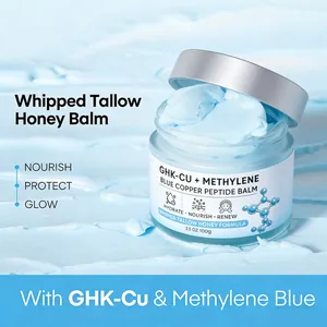 Blue Copper Peptide Face Cream Deep Hydrating Repairing Balm Nourishing Multi Purpose Body Skin Care Intensive Treatment