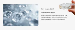 Detailaufnahme der Micro Infusion Phiole mit Fokus auf Tranexamsäure Inhaltsstoffen