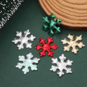 Lentejuelas metálicas de copos de nieve de Navidad para manualidades y decoración DIY.
