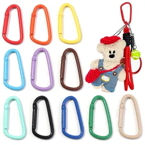 Moschettoni colorati in alluminio per portachiavi e accessori per il fai da te.