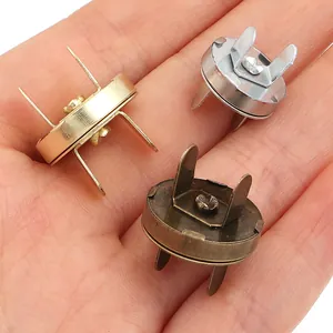 Boutons-pression magnétiques en métal robuste en trois couleurs pour sacs et vêtements