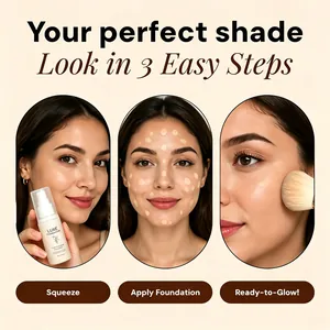 Guide en trois étapes pour le fond de teint LUXE changeant de couleur, fini éclatant