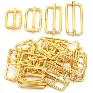 Hebillas deslizantes profesionales de metal dorado para el ajuste de bolsos DIY