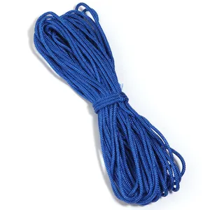 Paracorde en polyester bleu de haute qualité pour l'artisanat et les vêtements