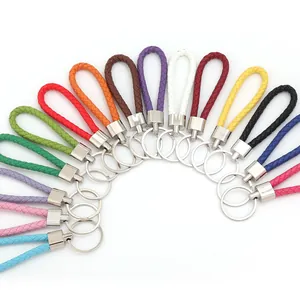 Set di cordini colorati in pelle intrecciata per chiavi unità USB e cinturini anti-smarrimento