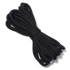 Haz de paracord de poliéster negro de alta calidad para manualidades y accesorios de ropa