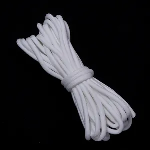 Paracord blanco de poliéster para trenzado DIY y accesorios de ropa resistentes
