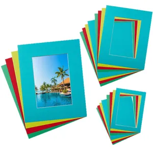 Passepartouts de colores en varios tamaños para decoración de marcos de 1 mm.