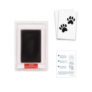 Set tampone inchiostro senza contatto per impronte di neonati e animali con due carte