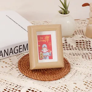 Mini cadre photo en bois de 3 pouces pour photos Polaroid et décoration de bureau